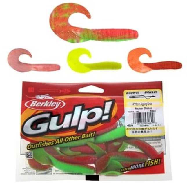 gulp 4 jigging grub packs
