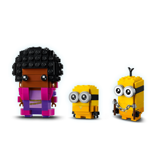 Lego Brickheadz Belle Bottom, Kevin and Bob 40421 Toy Model