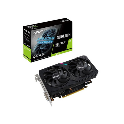 ASUS GeForce DUAL-GTX1650-O4GD6-MINI 4GB GDDR6 Graphics Card
