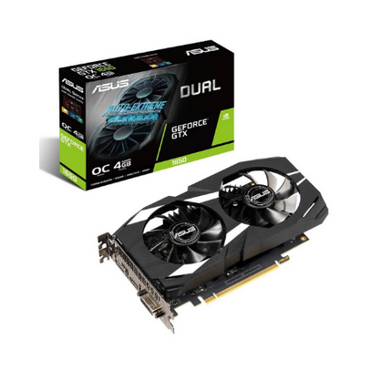 ASUS GeForce DUAL-GTX1650-O4G 4GB GDDR5 Graphics Card