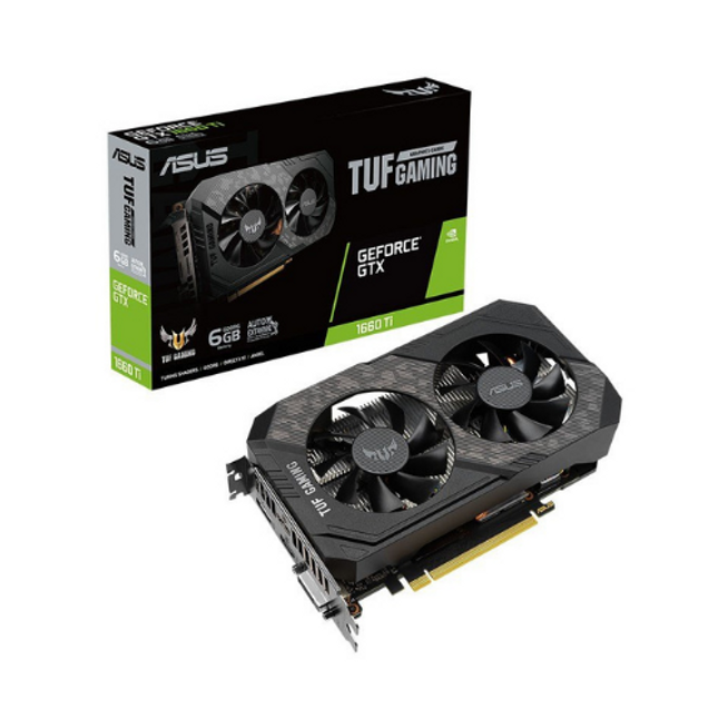 ASUS GeForce TUF-GTX1660TI-6G-EVO-GAMING 6GB GDDR6 Gaming Graphics Card