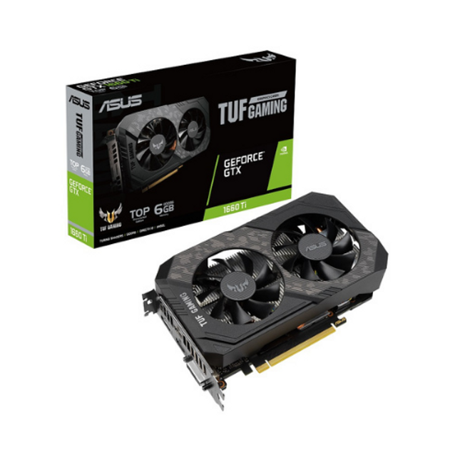 ASUS GeForce TUF-GTX1660TI-T6G-EVO-GAMING 6GB GDDR6 Gaming Graphics Card