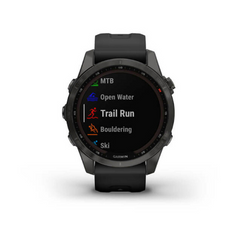 Garmin Fenix 7S Solar Smart Watch Grey with Black Band
