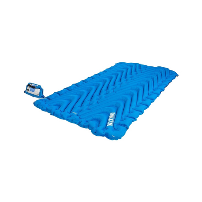 klymit double v sleeping pad blue 119cm wide