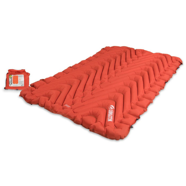 klymit insulated double v sleeping mat red