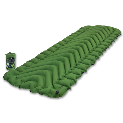 klymit static v inflatable sleeping mat green 514g