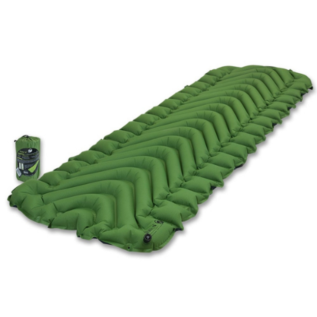 klymit static v inflatable sleeping mat green 514g