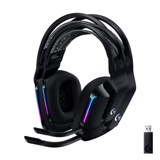Logitech LIGHTSPEED G733 Wireless RGB Gaming Headset Black