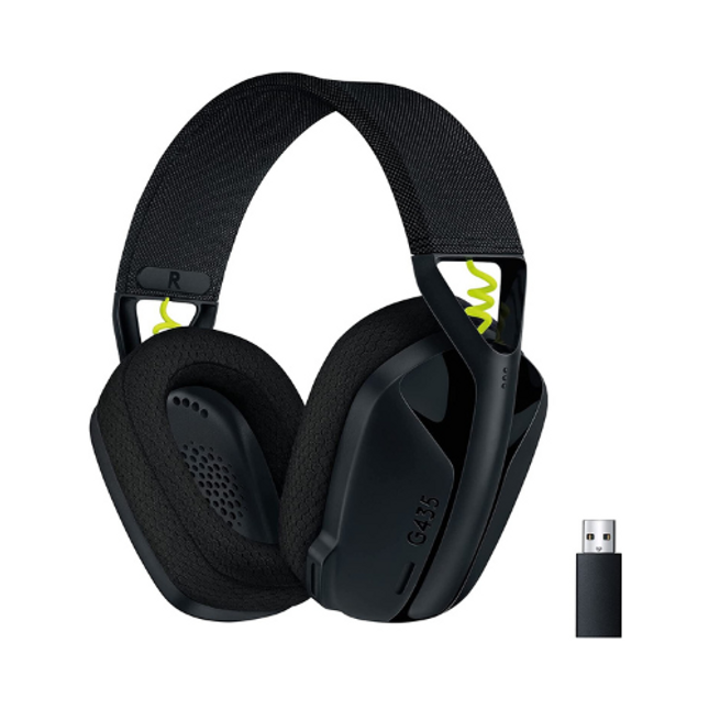 Logitech G435 LIGHTSPEED Wireless Gaming Headset Black