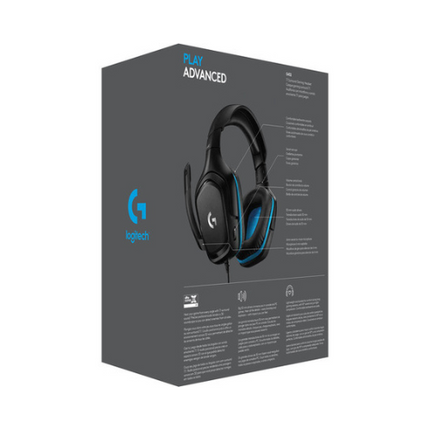 Logitech G432 Wired 7.1 Surround Sound Gaming Headset Black