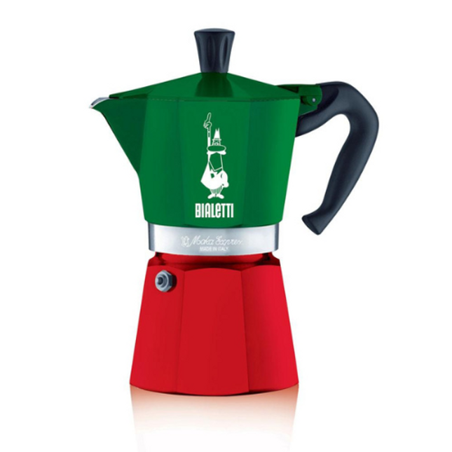 Bialetti Moka Express Espresso Pot Italia 6 Cups