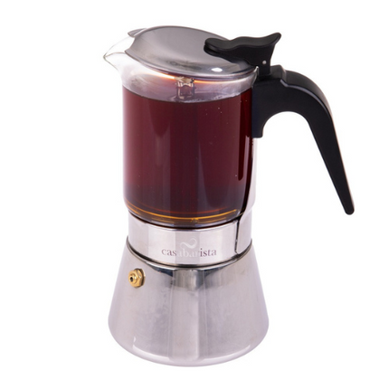 Casabarista Capri Glass Top Espresso Pot 6 Cups