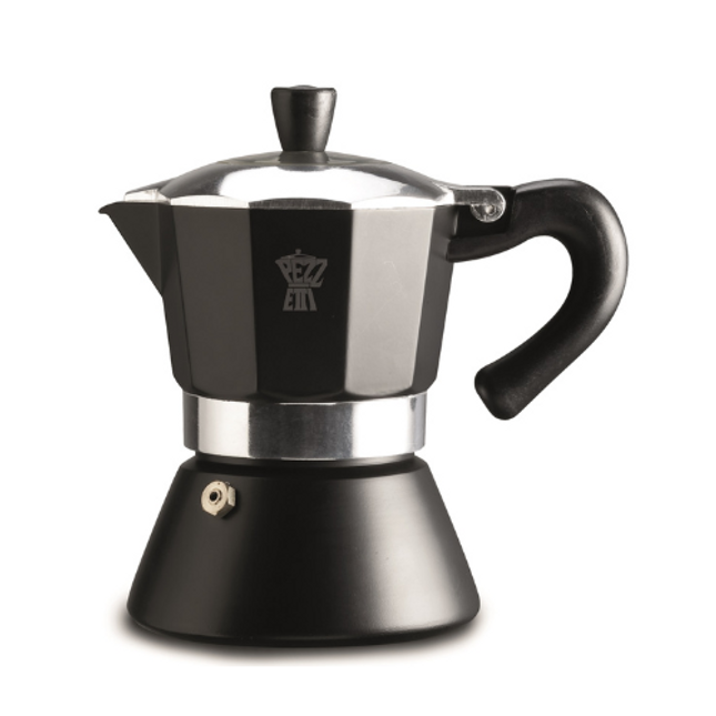 Pezzetti Bellexpress Espresso Pot Black 6 Cups