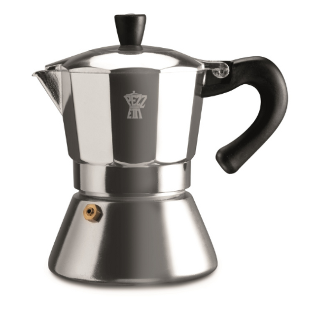Pezzetti Bellexpress Espresso Pot Silver 6 Cups