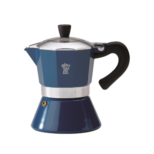 Pezzetti Bellexpress Espresso Pot Blue 6 Cups