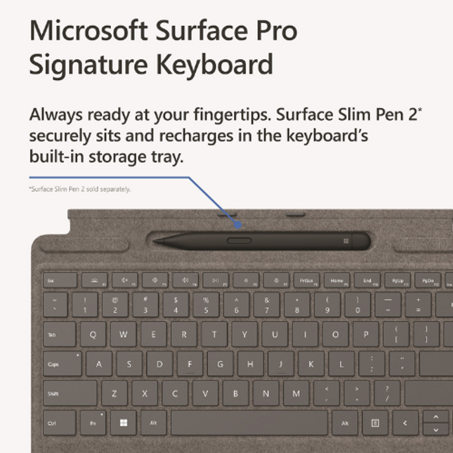 Microsoft Surface Pro 8 Pro X Signature Keyboard Platinum