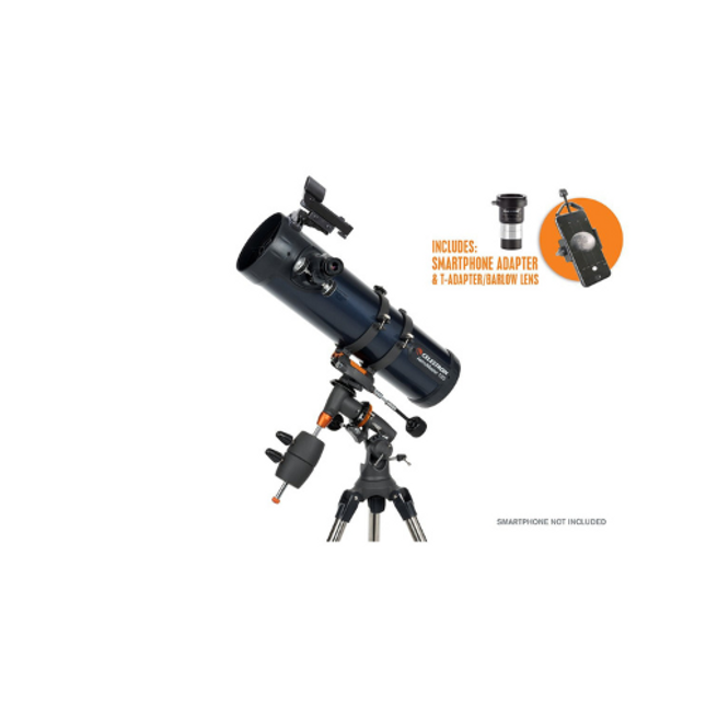 Celestron Astromaster 130EQ Telescope with Phone Adapter and Barlow