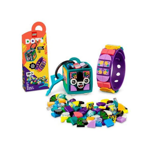 Lego Dots Neon Tiger Bracelet And Bag Tag 41945 Toy Model