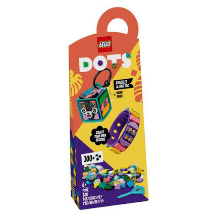 Lego Dots Neon Tiger Bracelet And Bag Tag 41945 Toy Model