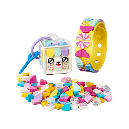 Lego Dots Candy Kitty Bracelet and Bag Tag 41944 Toy Model