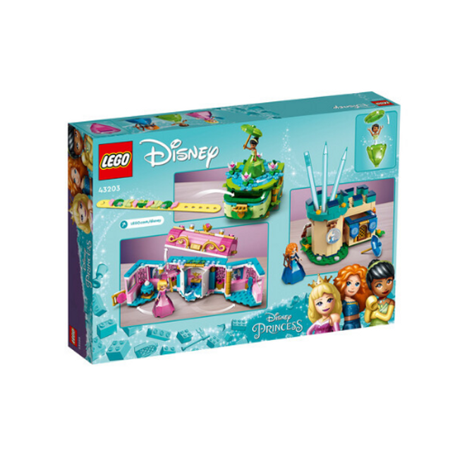 Lego Disney Princess Aurora Merida and Tiana's Enchanted Creations 43203 Toy Model