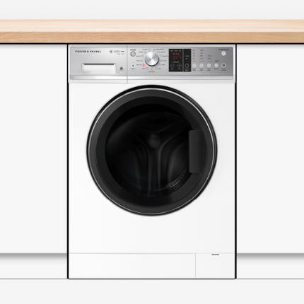 fisher and paykel front load washing machine with steam refresh white 8kg