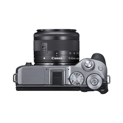Canon EOS M6 Mark II Camera Kit 32.5MP 15-45mm IS STM Silver