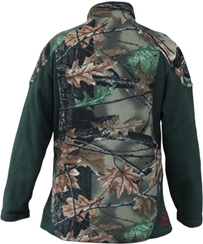 lonley track crevasse camo fleece top size large
