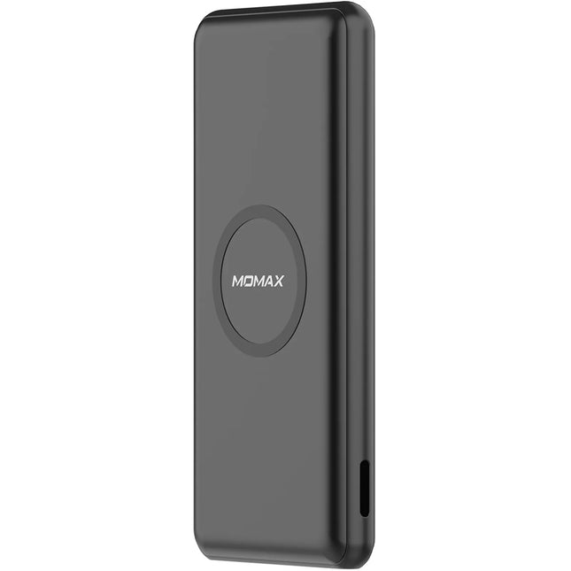 Momax 10000mah Premium USB- C PD and Wireless Fast Charging Power Bank Black