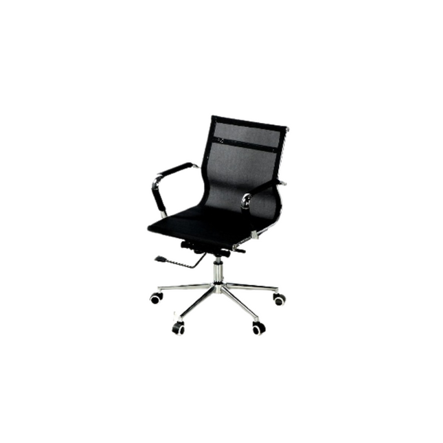 low back office chair black mesh