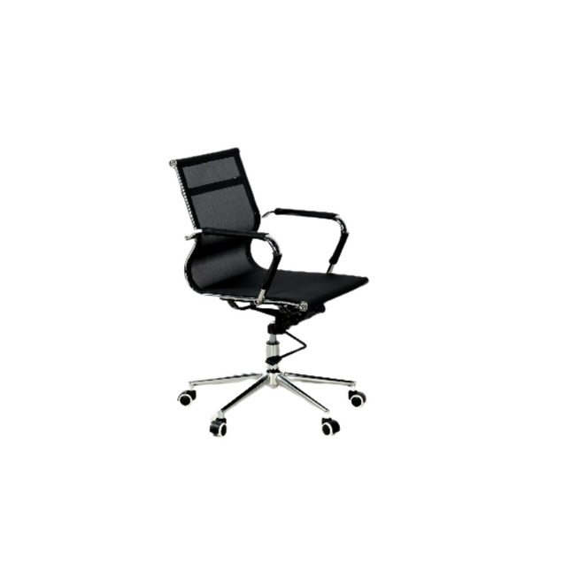 low back office chair black mesh