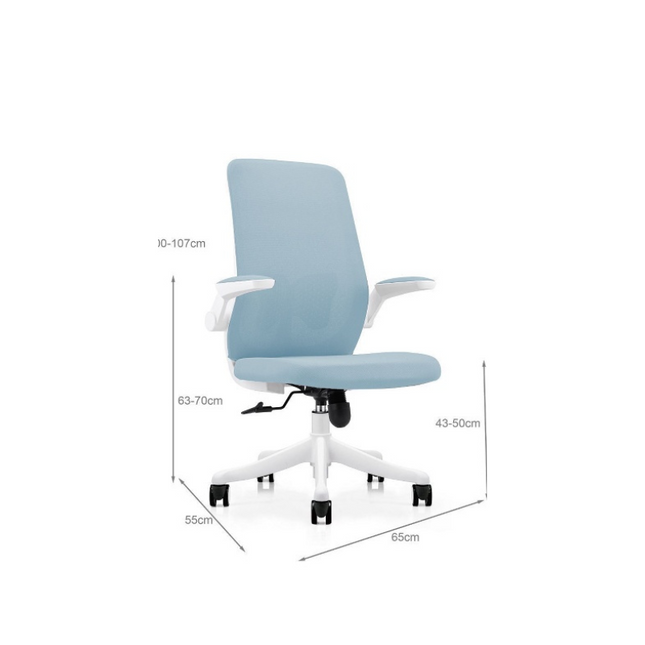 mila office chair blue