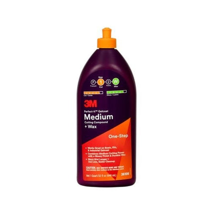 3m perfect it med cutting polish wax 946ml