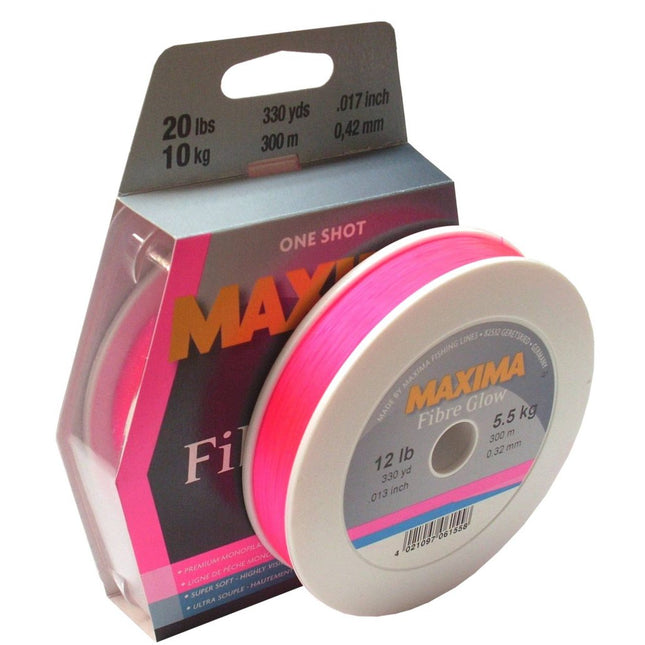maxima fibre glow 15lb 300m