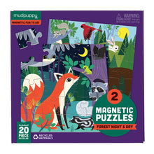 magnetic puzzle forest night and day 2 each 20 pc puzzles