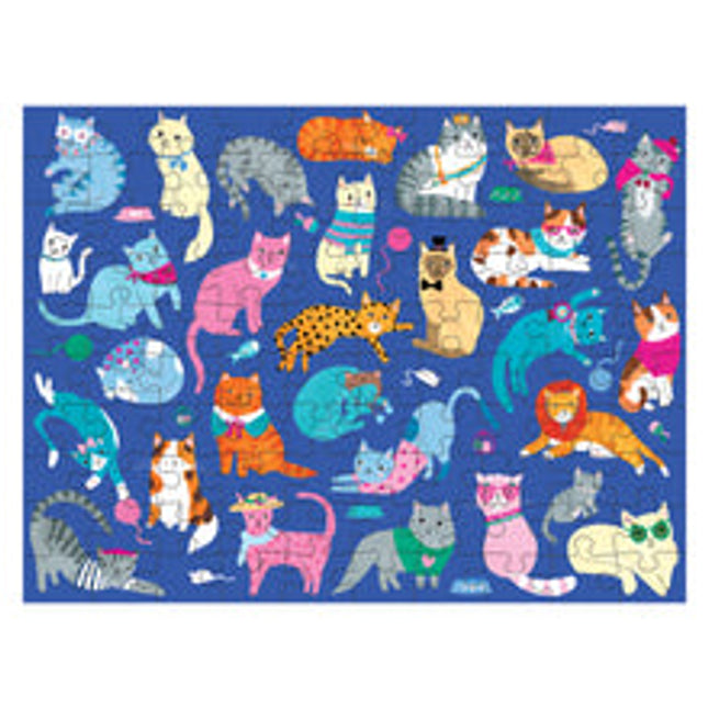 cats and dogs 100 pc double sided puzzle