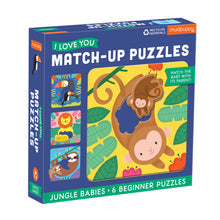 jungle babies matching puzzles