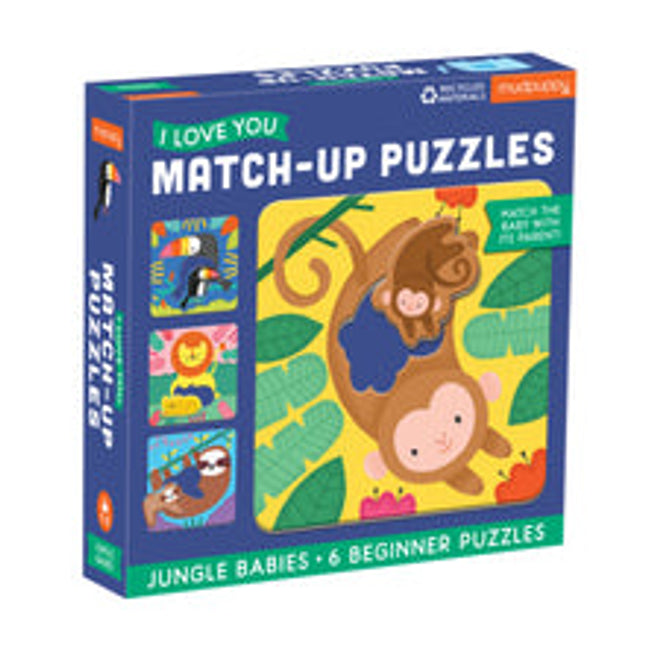 jungle babies matching puzzles