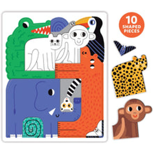 we go together jungle 10 shaped pcs
