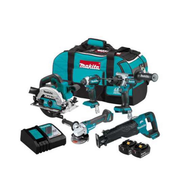 makita 18v 5 piece combo kit