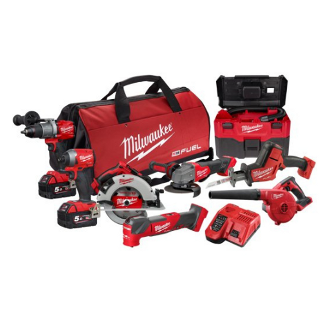 milwaukee 8 piece combo kit