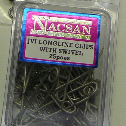 NACSAN JVI CLIPS WITH SWIVEL 25PCE