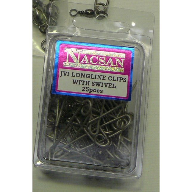 NACSAN JVI CLIPS WITH SWIVEL 25PCE
