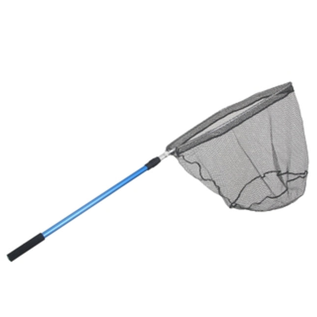 okuma rubber net 1 5m blue extendable handle