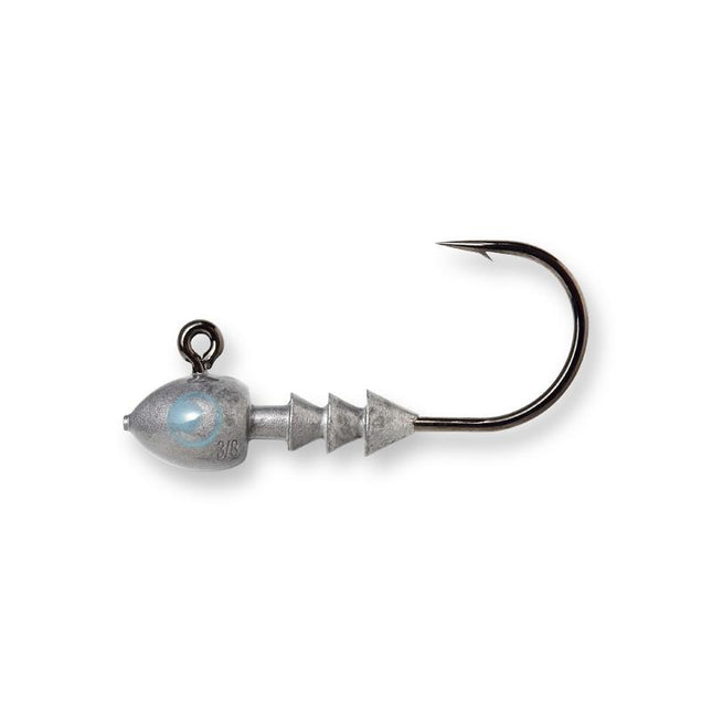 ocean angler uv jig head blue 3 8oz 3 0