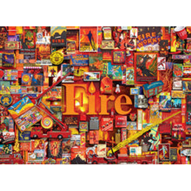 fire puzzle 1000 pcs the elements project