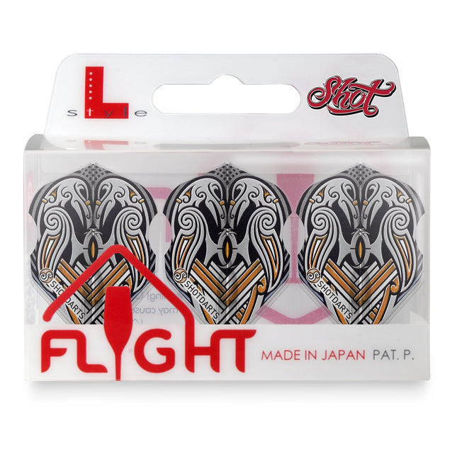 shot l style ez l3 small std viking raven blk