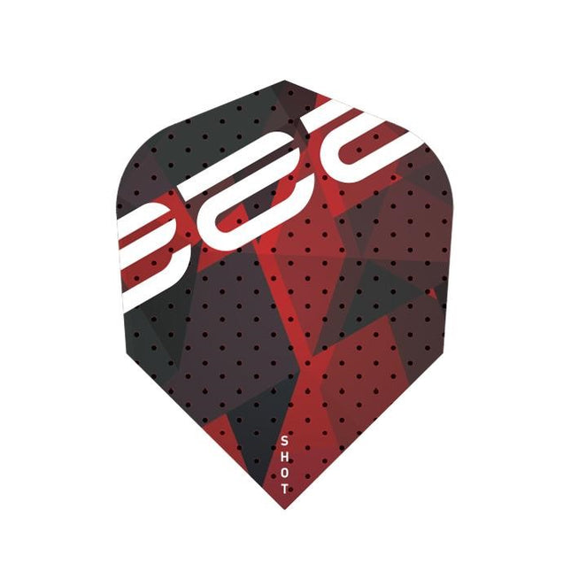 shot neils zonnevald dart flight set small std red