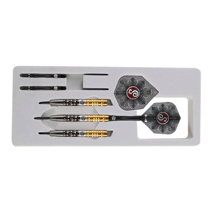 shot pro series robert heckman dragon steel tip dart set 90 tungsten barrels