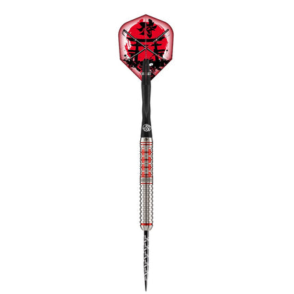 shot pro series toni alcinas samurai steel tip dart set 90 tungsten barrels